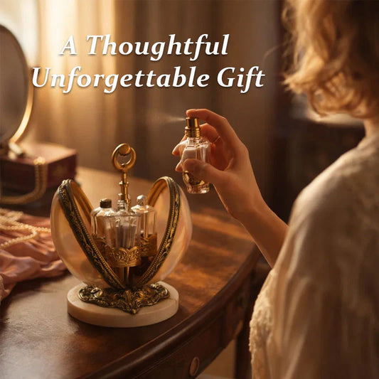 Vintage Shell Perfume Display