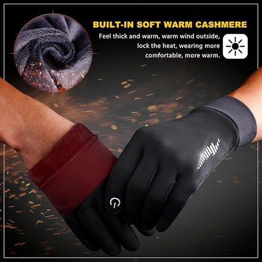 Winter Gloves Warm Touchscreen Windproof Water Resistant Soft Lining