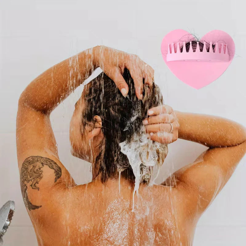 💗 Heart-Shaped Hair Catcher for Bathroom