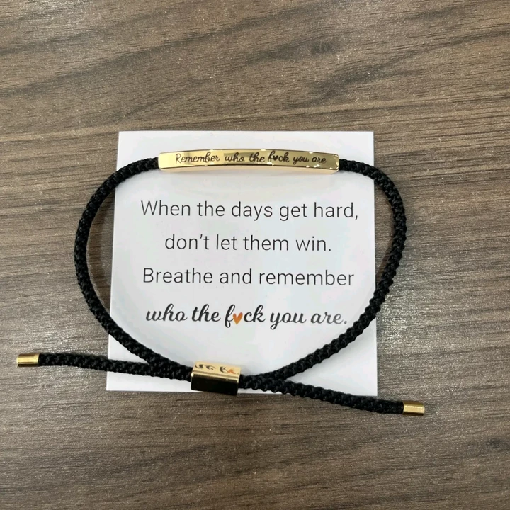💪 “Remember Who You Are” Motivational Bracelet