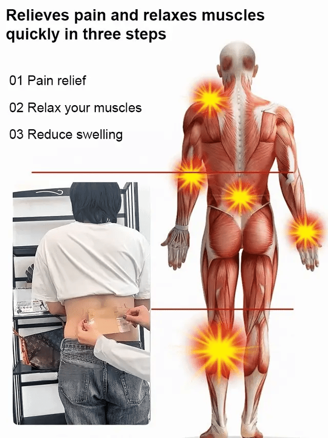 Ginger Pain Relief Patches – Natural Heat Therapy for Aches & Stiffness💆‍♀️