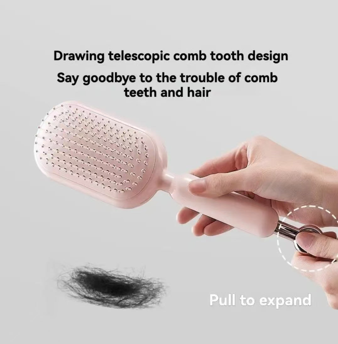 ✨ Portable Retractable Hair Brush – 10s Quick Clean