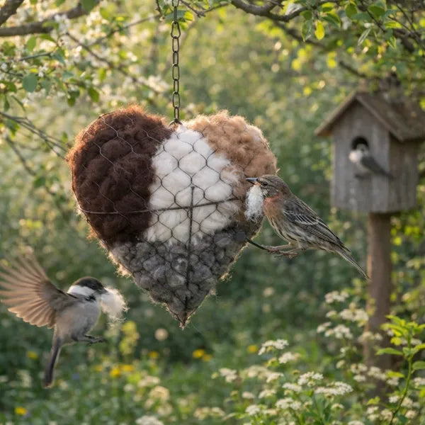 Handmade Alpaca Fiber Bird Nesting