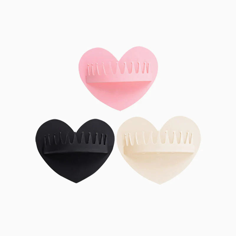 💗 Heart-Shaped Hair Catcher for Bathroom