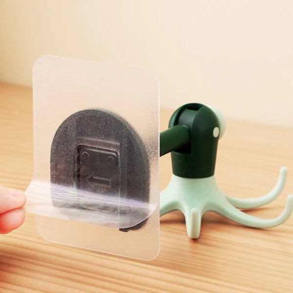 360° Rotating Octopus Adhesive Hook: No-Drill Storage🛡️