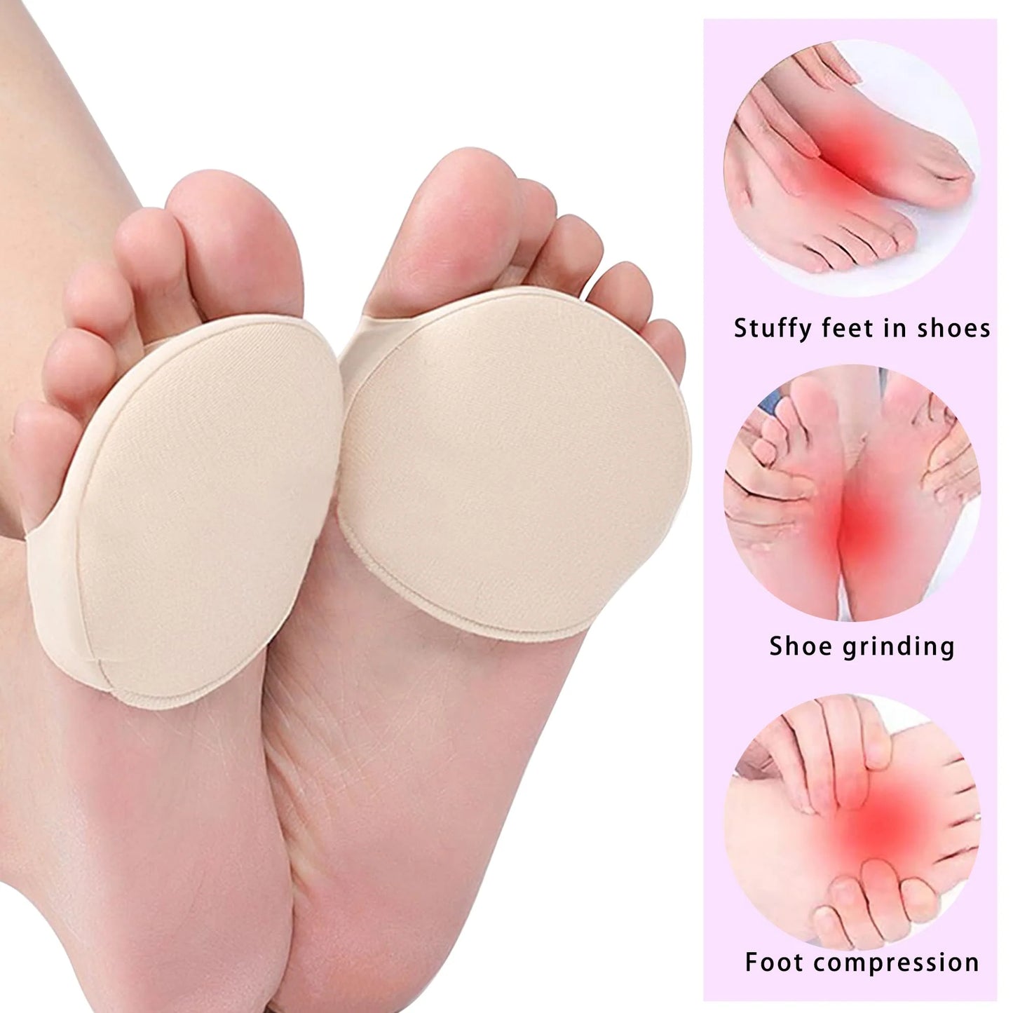 Toe-Separating Foot Pad: Comfy Toes, Invisible Comfort (Fits All Shoes!) 🦶✨