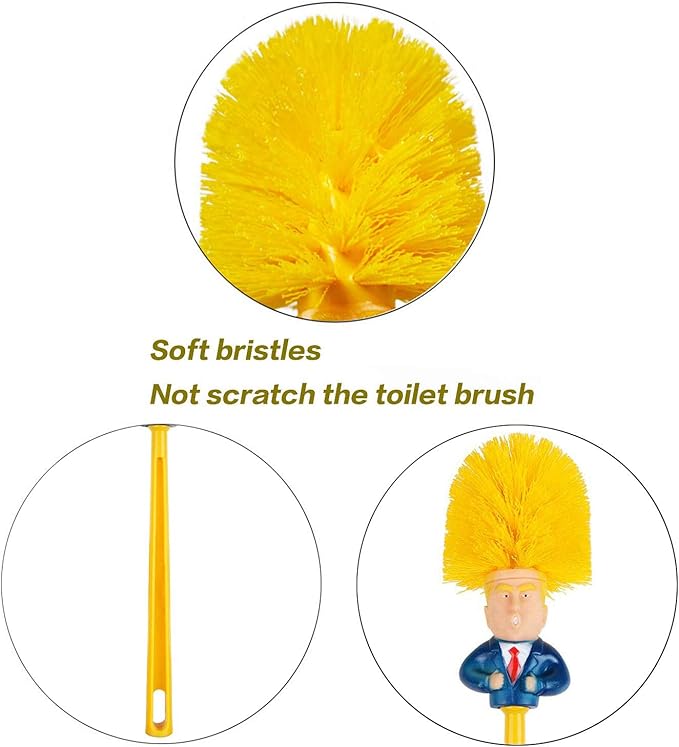 Iconic Hair Toilet Brush – Clean with Character