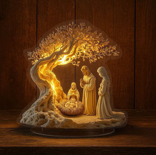 Jesus Baum Des Lebens Neugeborenen Desktop Dekoration