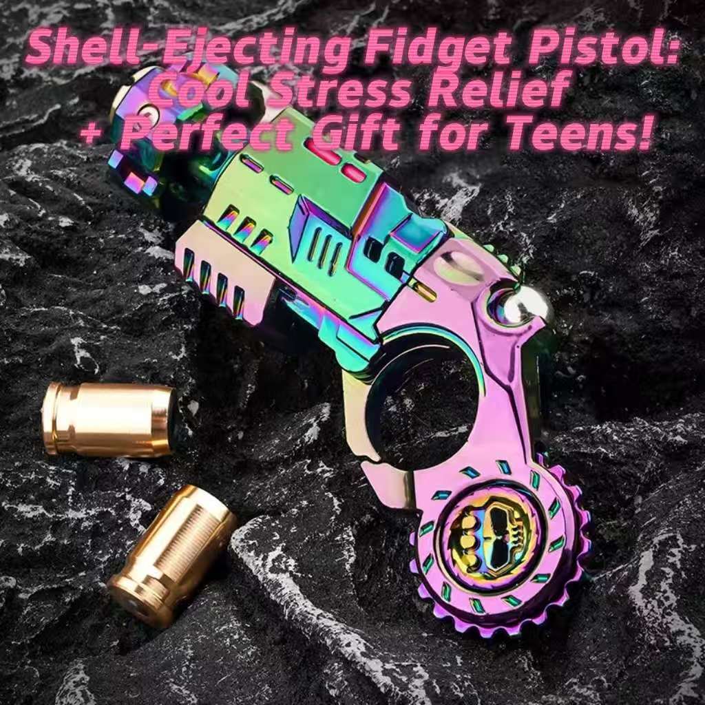 Shell-Ejecting Fidget Pistol: Cool Stress Relief + Perfect Gift for Teens! 🎯😎