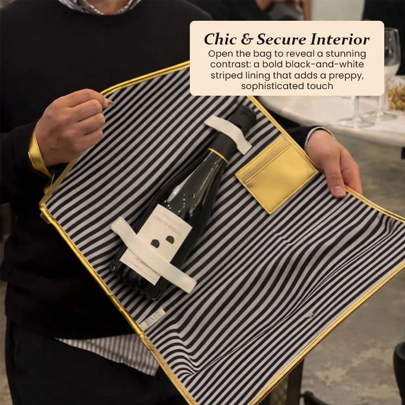 The Ultimate "Party Starter" Gold Champagne Bag🍾