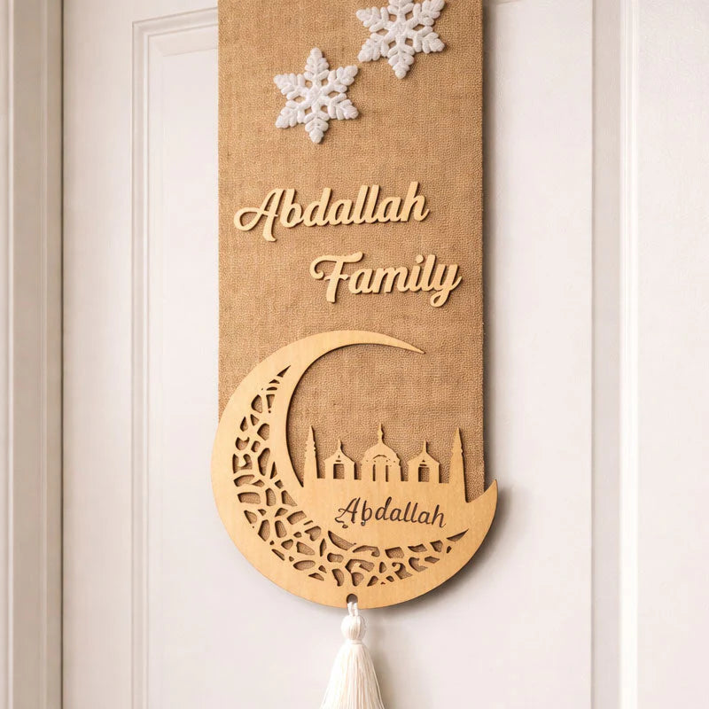 🌙✨ Double-Sided Ramadan Door Sign