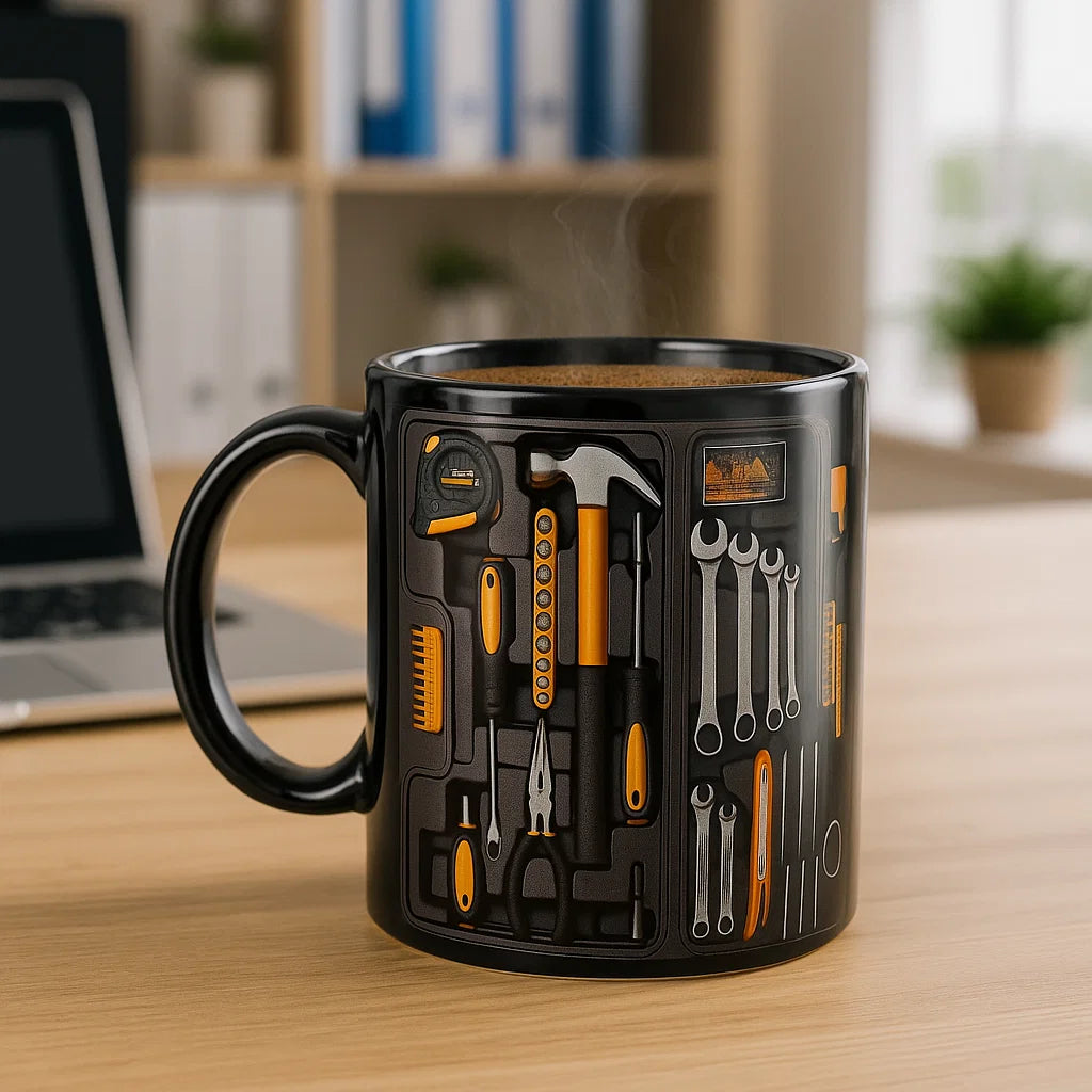 🔧 Tool-Themed Set Mug