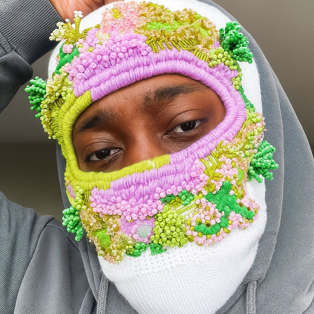 🧣 Hand Embroidered Balaclava