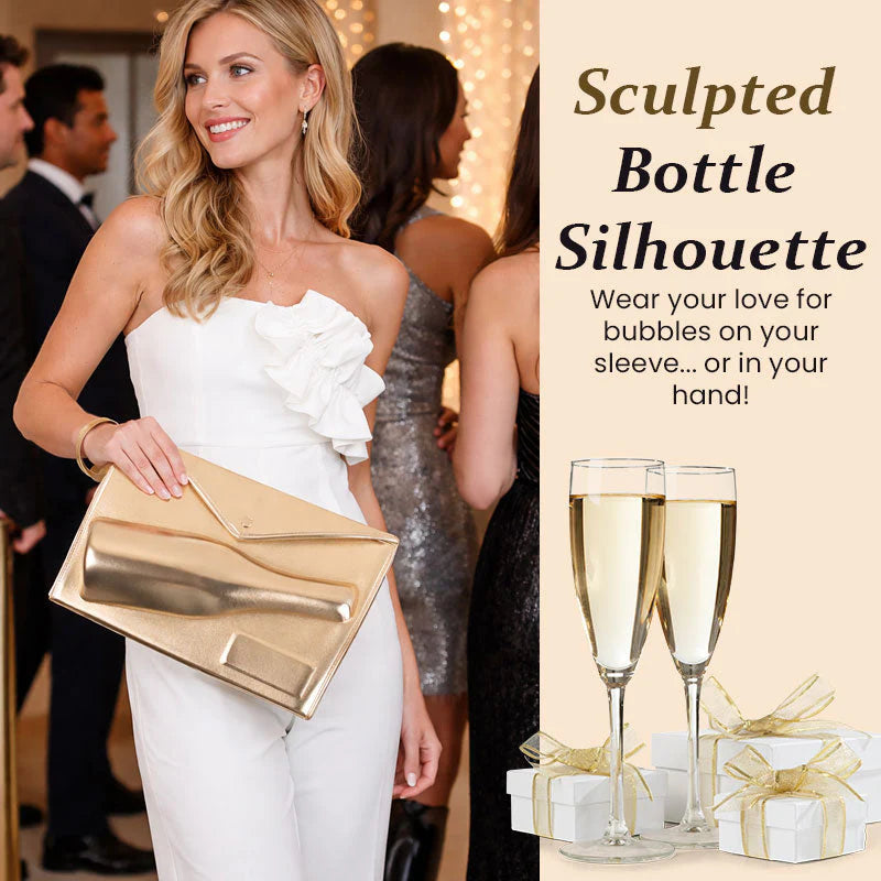 The Ultimate "Party Starter" Gold Champagne Bag🍾