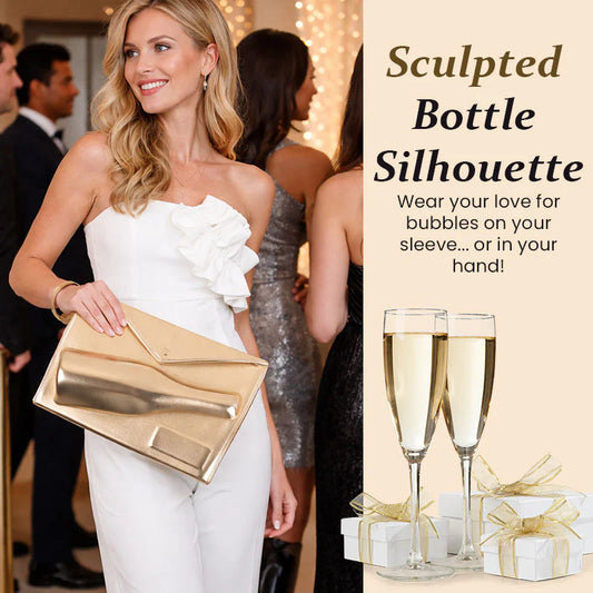 The Ultimate "Party Starter" Gold Champagne Bag🍾