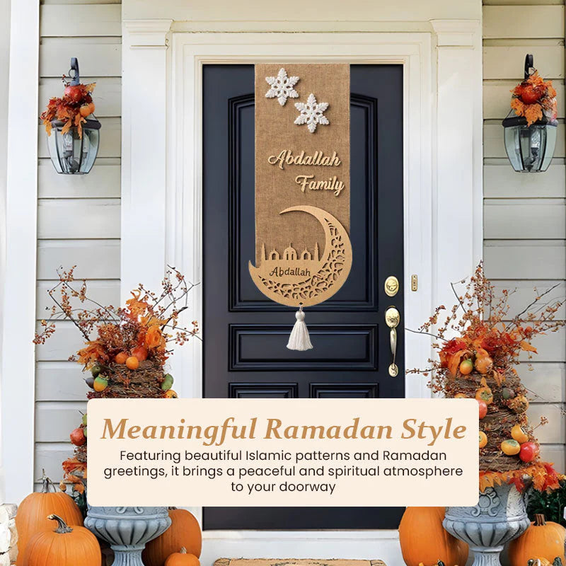 🌙✨ Double-Sided Ramadan Door Sign