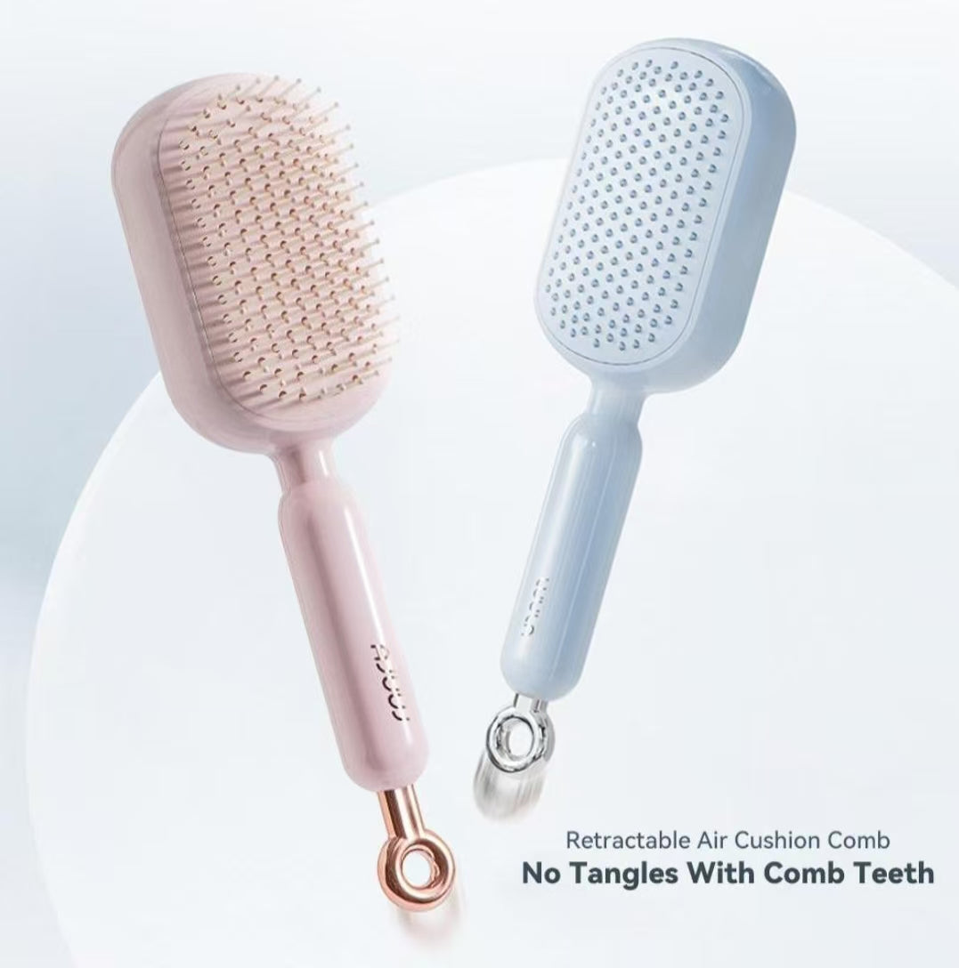 ✨ Portable Retractable Hair Brush – 10s Quick Clean