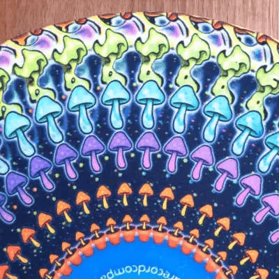 Animated Zoetrope Slipmat — 12″ Optical Illusion Turntable Mat