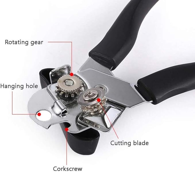 3-in-1 Can Opener: Open Cans, Bottles & Wine Effortlessly 🛠️