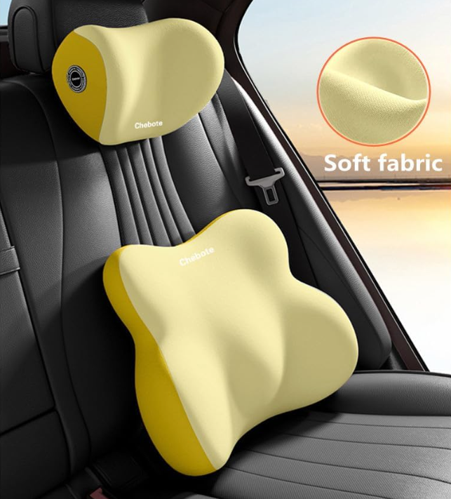 2-in-1 Ergonomic Lumbar & Seat Cushion: Relieve Back/Hip Pain for Office/Car 🧘