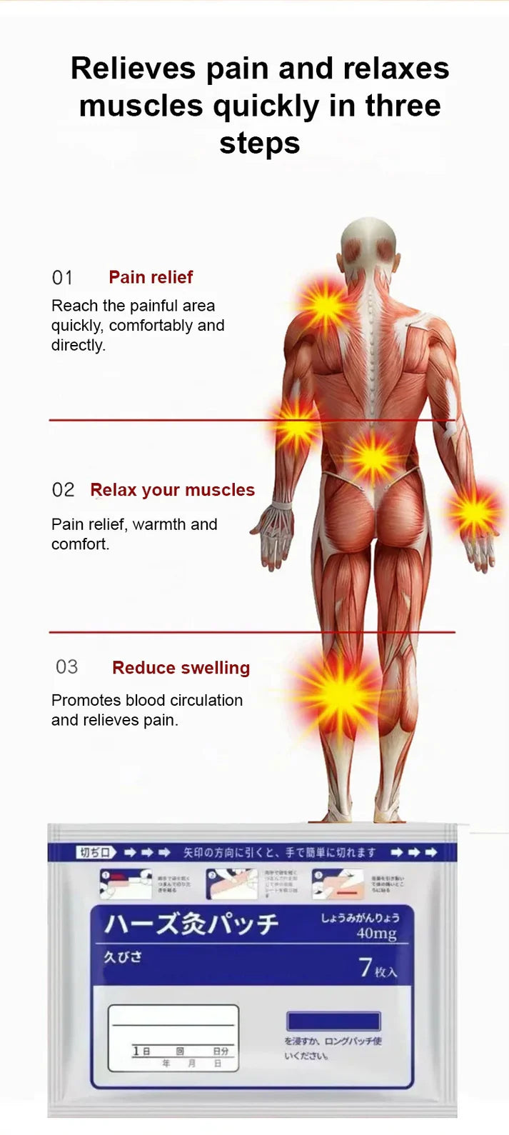 Ginger Pain Relief Patches – Natural Heat Therapy for Aches & Stiffness💆‍♀️