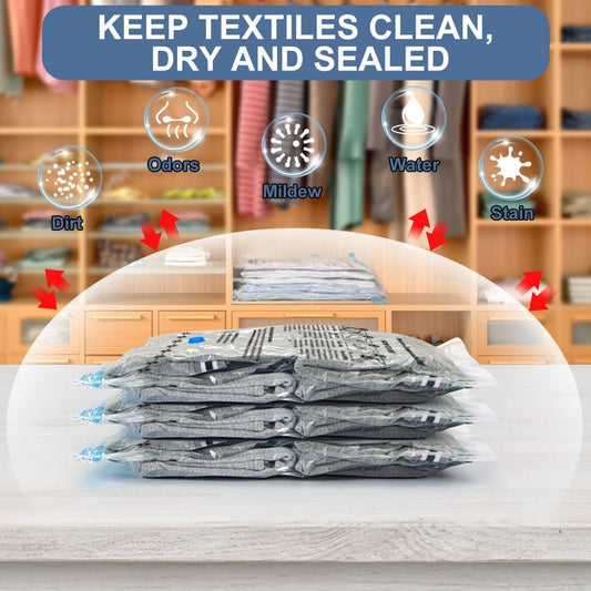 📦 Vacuum Storage Bags - 80% Space Saving Airtight Seal Bags
