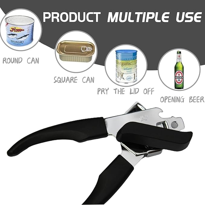 3-in-1 Can Opener: Open Cans, Bottles & Wine Effortlessly 🛠️