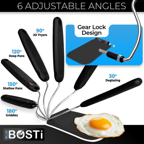 Flip Perfectly Every Time – The World’s First 7-Angle Spatula 🍳