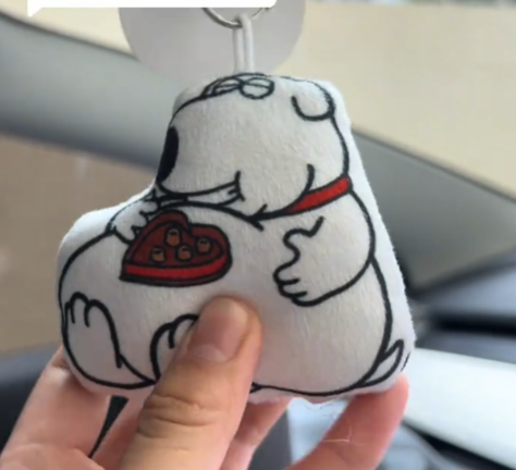 🍫 "I Love Chocolate" Brian Plush Charm