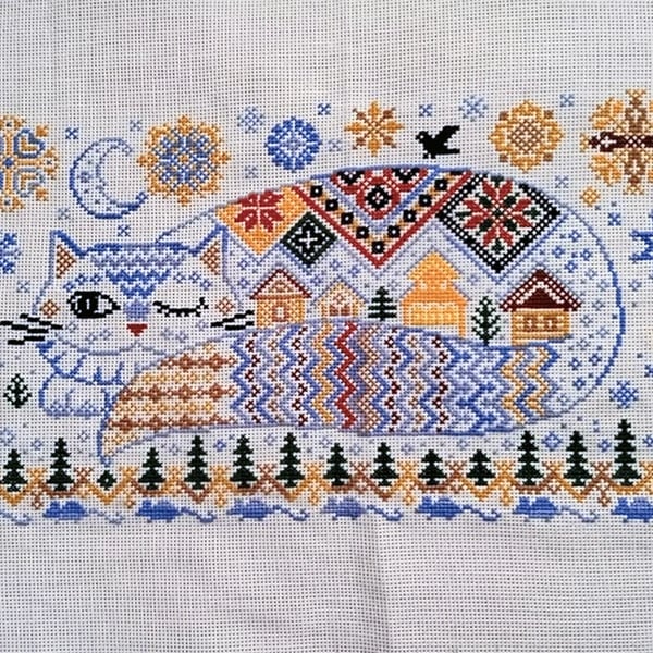 🐱 Winter Cats Cross Stitch Kit