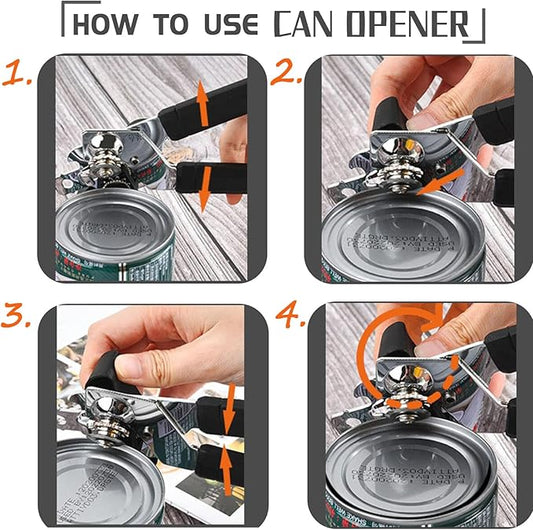 3-in-1 Can Opener: Open Cans, Bottles & Wine Effortlessly 🛠️