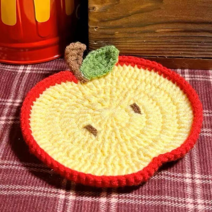 🍊 Crochet Fruit Cup Mat Set