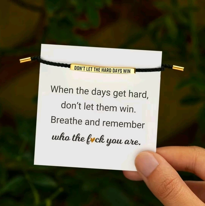 💪 “Remember Who You Are” Motivational Bracelet