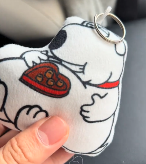 🍫 "I Love Chocolate" Brian Plush Charm