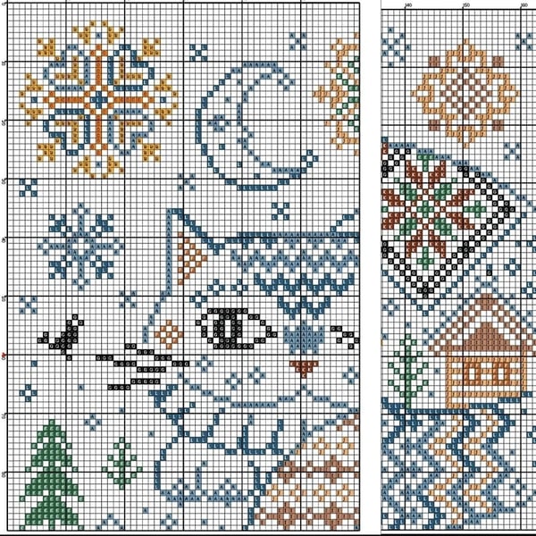 🐱 Winter Cats Cross Stitch Kit