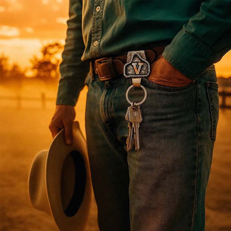 Western Initial Key Clip