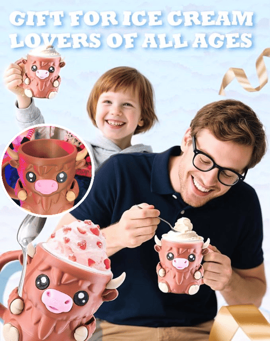 Highland beef ice cream cup holder