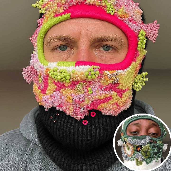 🧣 Hand Embroidered Balaclava