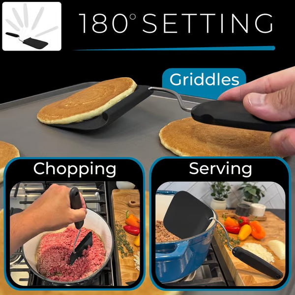 Flip Perfectly Every Time – The World’s First 7-Angle Spatula 🍳