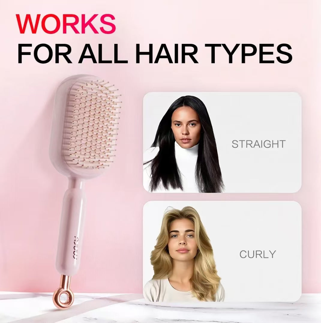 ✨ Portable Retractable Hair Brush – 10s Quick Clean