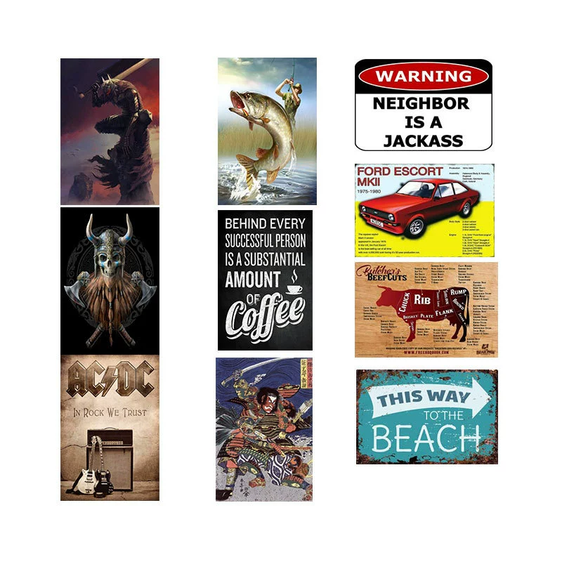 🛠️ Vintage Style Tin Signs(30*20cm)