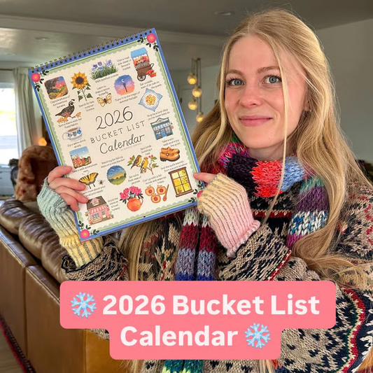 📅✨ ✨2026 Bucket List Spiral Calendar: Slow Down & Savor the Seasons📅