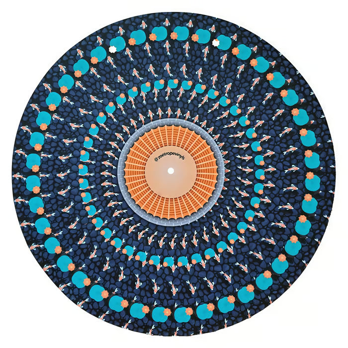 Animated Zoetrope Slipmat — 12″ Optical Illusion Turntable Mat