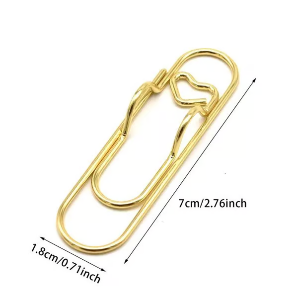 ❤️ Heart Pen Clips | Metal Multifunctional Paperclip Pen Holder